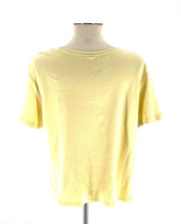 Juniors Yellow T-Shirt With Palm Trees and Flower Size Not Marked See Dimensions - TheRealThreads